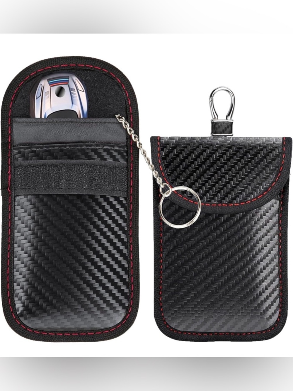 🔐🚗 RFID Signal Blocking Key Fob Pouch – Anti-Theft Protection! 🛡️📱